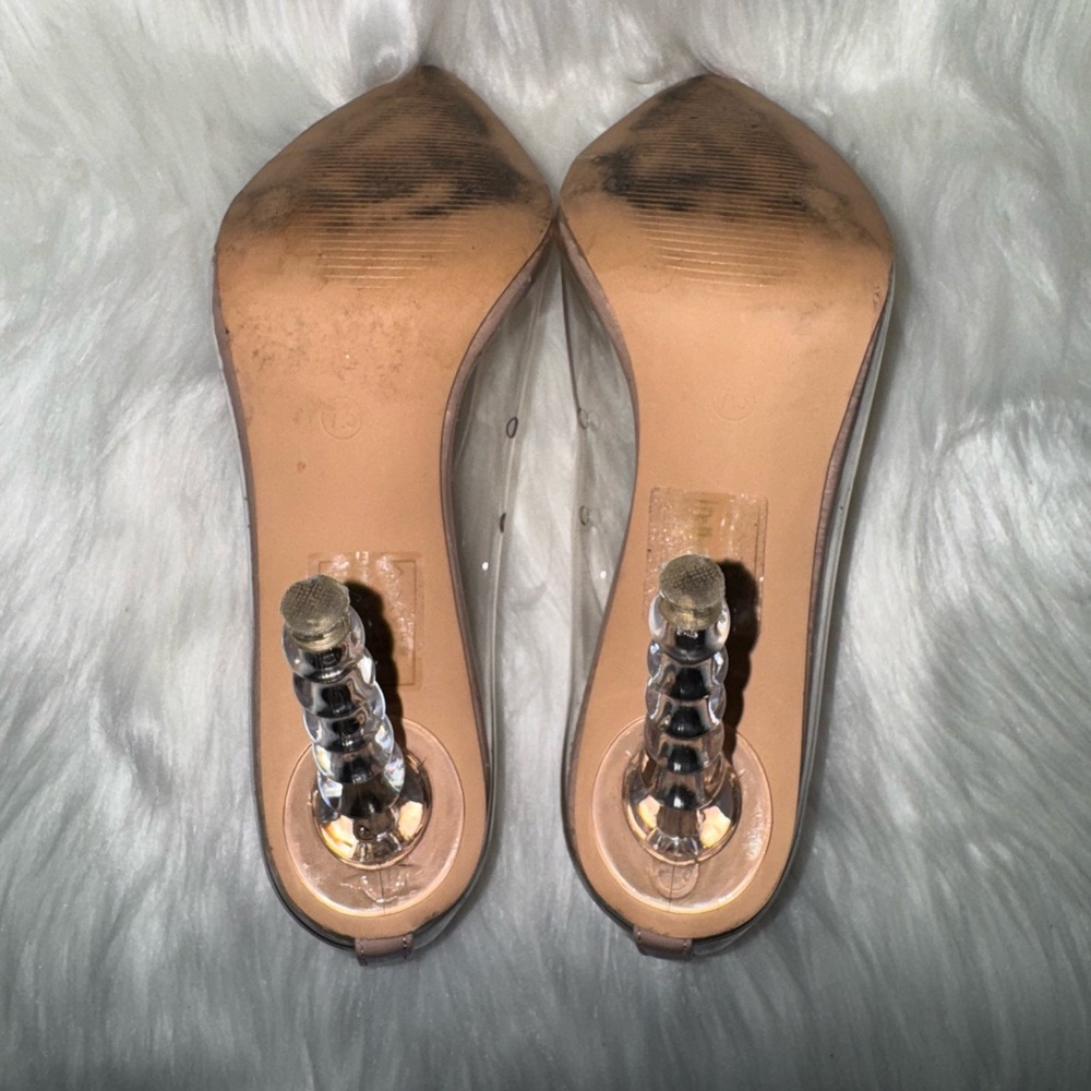 Azalea Wang Tan Pointed Toe Heels With Classic Pu… - image 5